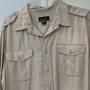 Eddie Bauer XLT linen men shirt